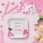 Elegant Disney princess birthday Pappteller (Party)