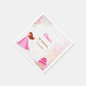 Elegant Disney princess birthday Serviette (Ecke)