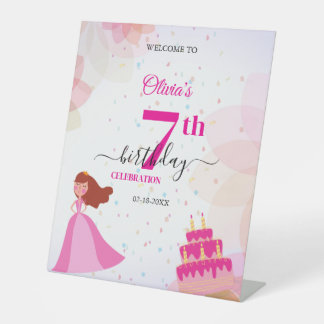 Elegant Disney princess birthday Sockelschild