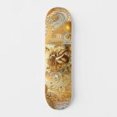 Elegant Divine Gold Mermaid Mythical Greek Legend  Skateboard (Vorderseite)