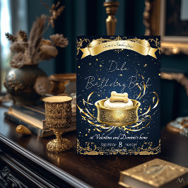 Elegant Dog Birthday | Luxus Pet Celebration Einladung