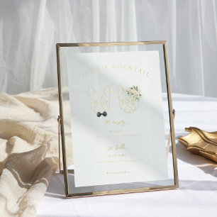 Elegant Dog   Bride & Groom Signature Drink Poster