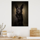 Elegant Dog Silhouette Poster (Küche)