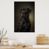 Elegant Dog Silhouette Poster (Küche)