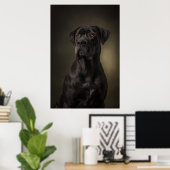 Elegant Dog Silhouette Poster (Heimbüro)