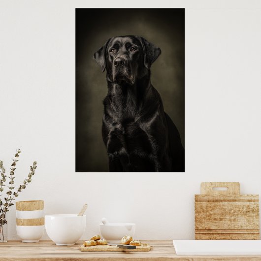 Elegant Dog Silhouette Poster (Küche)