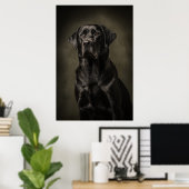 Elegant Dog Silhouette Poster (Heimbüro)