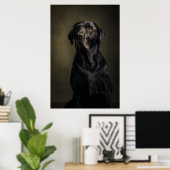 Elegant Dog Silhouette Poster (Heimbüro)
