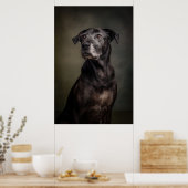 Elegant Dog Silhouette Poster (Küche)