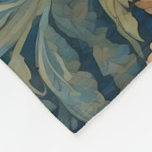 Elegant Donkey William Morris Inspiriert Gemustert Fleecedecke (Ecke)