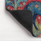 Elegant Donkey William Morris Inspiriert Gemustert Mousepad (Ecke)