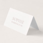 Elegant Double-Sided Wedding Place Card (Vorderseite)