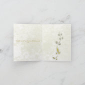 Elegant Dove Christening Einladung (Innenseite)