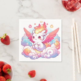 Elegant Dragon Baby Shower Serviette