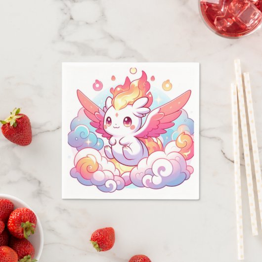 Elegant Dragon Baby Shower Serviette (Beispiel)