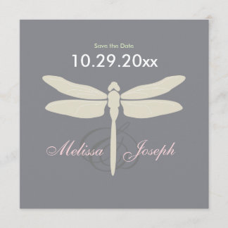Elegant Dragon Fly Save the Date