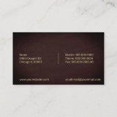 Elegant Dragon Visitenkarte (Rückseite)