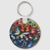 Elegant Dragonflies Keychain Schlüsselanhänger (Rückseite)