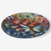 Elegant Dragonflies Pappteller (Schrägansicht)