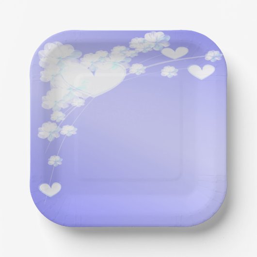 Elegant Dreamy Pappteller (Vorderseite)