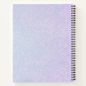 Elegant Dreamy Pastel | Glam Blau und Rosa Notizblock (Rückseite)