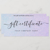 Elegant Dreamy Pastel | Glam Gift Certificate (Vorne/Hinten)