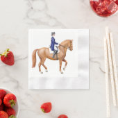 Elegant Dressage Pferde Pferderennbahn Papier Napk Serviette (Beispiel)