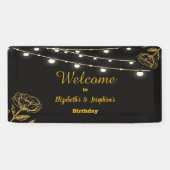 Elegant Dual Birthday Soiree Banner (Horizontal)