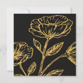 Elegant Dual Birthday Soiree Dankeskarte (Rückseite)