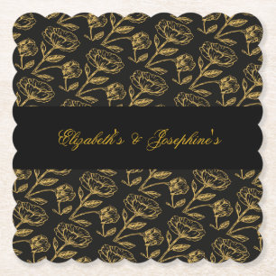 Elegant Dual Birthday Soiree Untersetzer