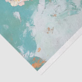 Elegant Duck in Floral Hat Decoupage Seidenpapier (Ausschnitt)