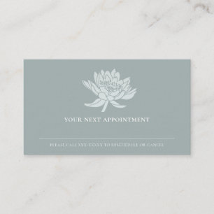 ELEGANT DUNKELBLAUE LOTUS BLUMEN BESTELLUNG VISITENKARTE