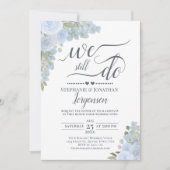 Elegant dunkelblaue Rose, die wir immer noch neu m Einladung (Vorderseite)