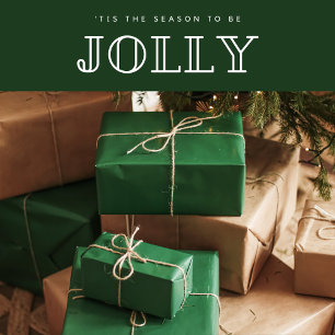 Elegant dunkeloliven grün Solid Weihnachten Geschenkpapier