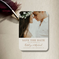 Elegant Dusty Beige Modern Typography Wedding