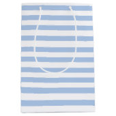 ELegant Dusty Blue Bachelorette Weekend Party Mittlere Geschenktüte (Vorderseite)