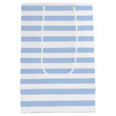 ELegant Dusty Blue Bachelorette Weekend Party Mittlere Geschenktüte (Rückseite)