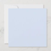 Elegant Dusty Blue Brautparty Einladung (Rückseite)