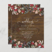 Elegant Dusty Blue Burgundy Floral Wedding (Vorne/Hinten)