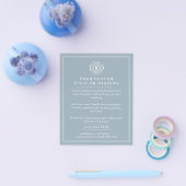 Elegant Dusty Blue Business Logo Werbung Flyer (Einzeln)