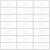 Elegant Dusty Blue Classic Script Guest Address Aufkleber (Vorderseite)