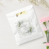 Elegant Dusty Blue Eukalyptus Greenery Marble Geschenktütchen (Versiegelt)