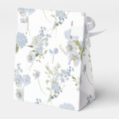 Elegant Dusty Blue Floral Brautparty Vielen Dank Geschenkschachtel (Rückseite)
