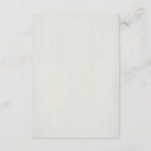 Elegant Dusty Blue Floral Wax Seal Wedding Begleitkarte (Rückseite)