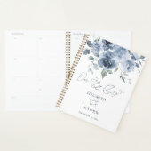 Elegant Dusty Blue Floral Wedding Planner Planer (Anzeige)