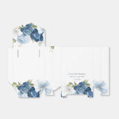 Elegant Dusty Blue Floral Wedding Vielen Dank Geschenkschachtel (Ungefaltet)