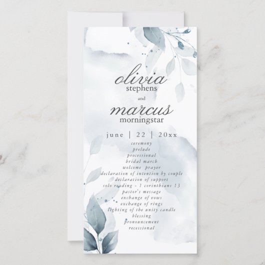 Elegant Dusty Blue Foliage (Vorderseite)