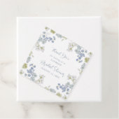 Elegant Dusty Blue Garden Danke Brautparty Geschenkanhänger (Beispiel)