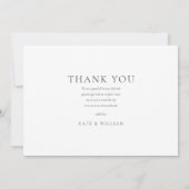 Elegant Dusty Blue Greenerity Foto Collage Wedding Dankeskarte (Rückseite)