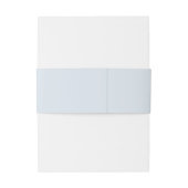 Elegant Dusty Blue Hand Drawn Bow Wedding Einladungsbanderole (Rückseitenbeispiel)